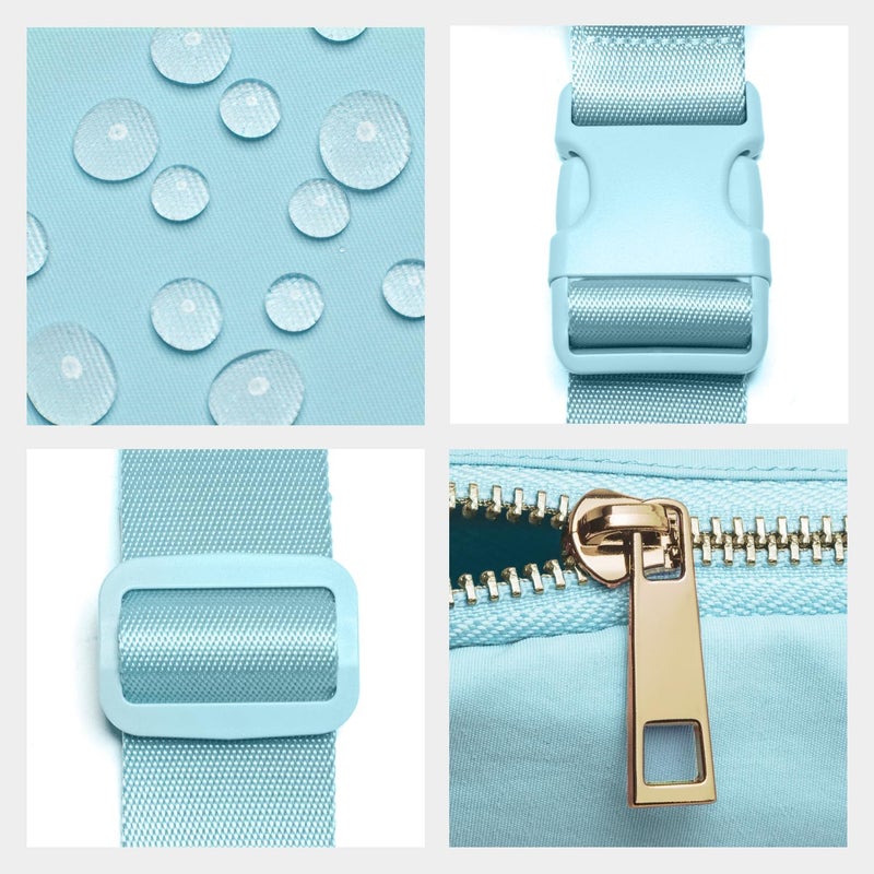 Gitus Gifts for 8 9 10 11 12 Year Old Girls Belt Bag Fanny Pack Crossbody Bags with Initial Letter Patch Cute Stuff Birthday Gifts for Teen Girls Women Personalized Trend Stuff (Icing Blue-A) - Image 4